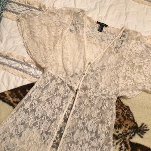 Forever 21 Lace Dress/Cardigan